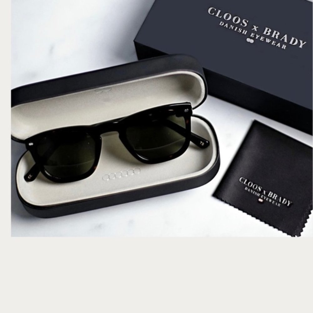 Christopher Cloos x Brady Unisex Wayfarer Sunglasses- Noire BRAND NEW!
